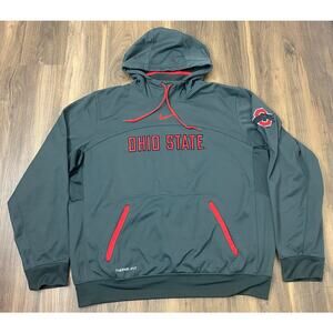 Men Nike Therma-Fit Ohio State Buckeyes center swoosh pullover hoodie, L